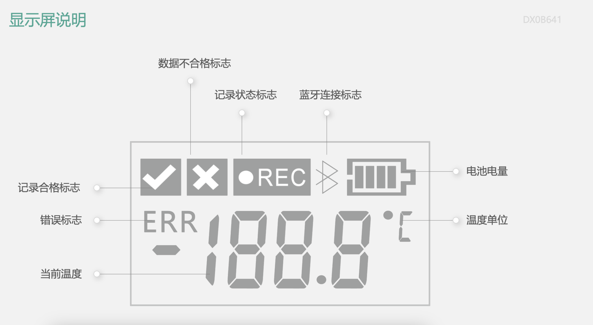 蓝牙温度记录仪DX0B641